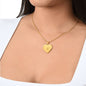 LOVE - Heart Shaped Japanese Kanji Necklace