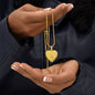 Connection - Heart Shaped Japanese Kanji Necklace