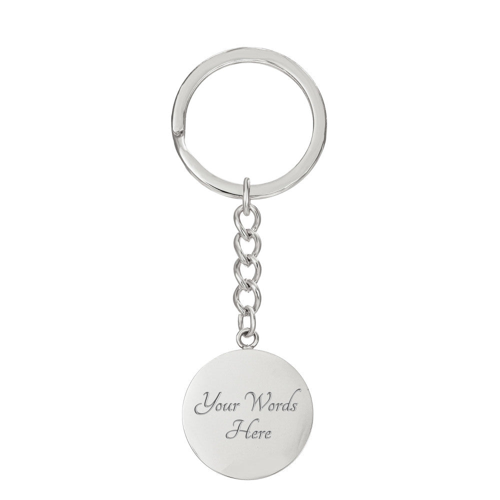 Hokusai Wave Keychain with Custom Engraving Option