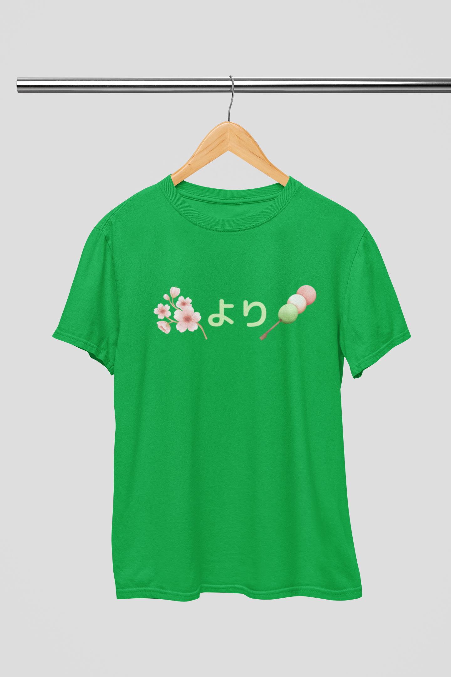 "Dumplings rather than Flowers" - Japanese Funny T-shirt - YUME