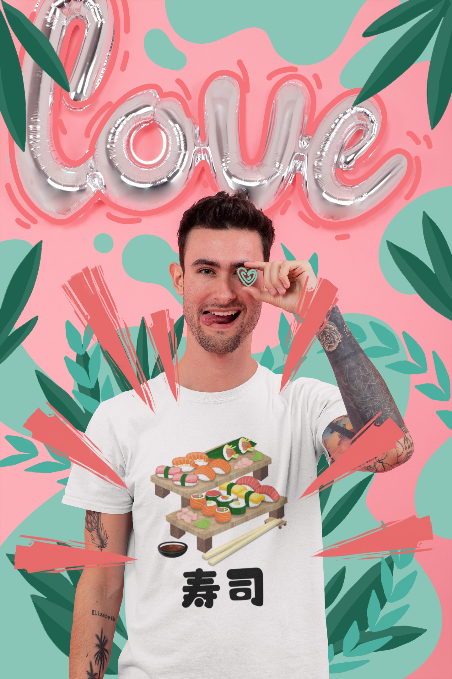 "Sushi" - Japanese Kanji T-shirt
