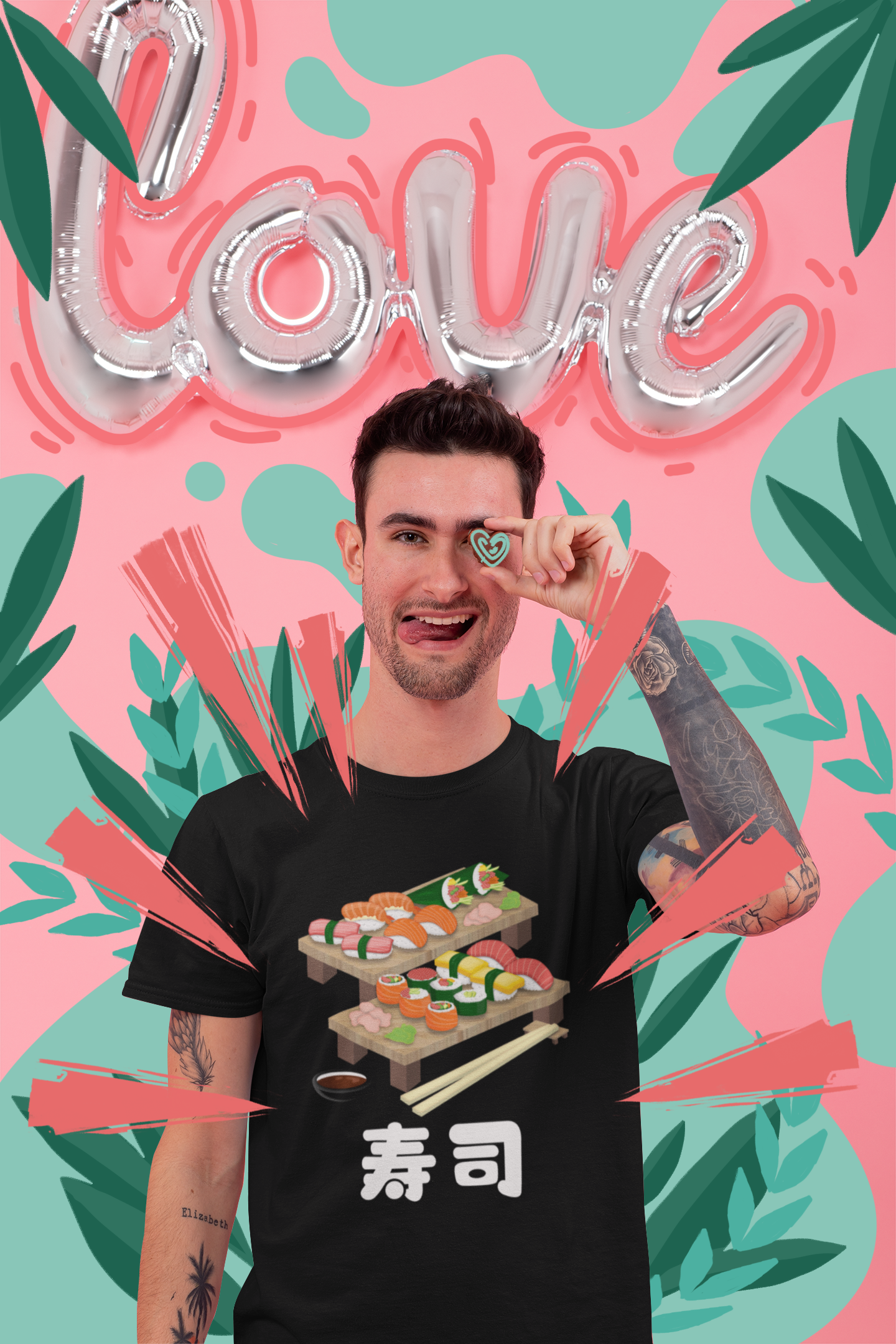 "Sushi" - Japanese Kanji T-shirt