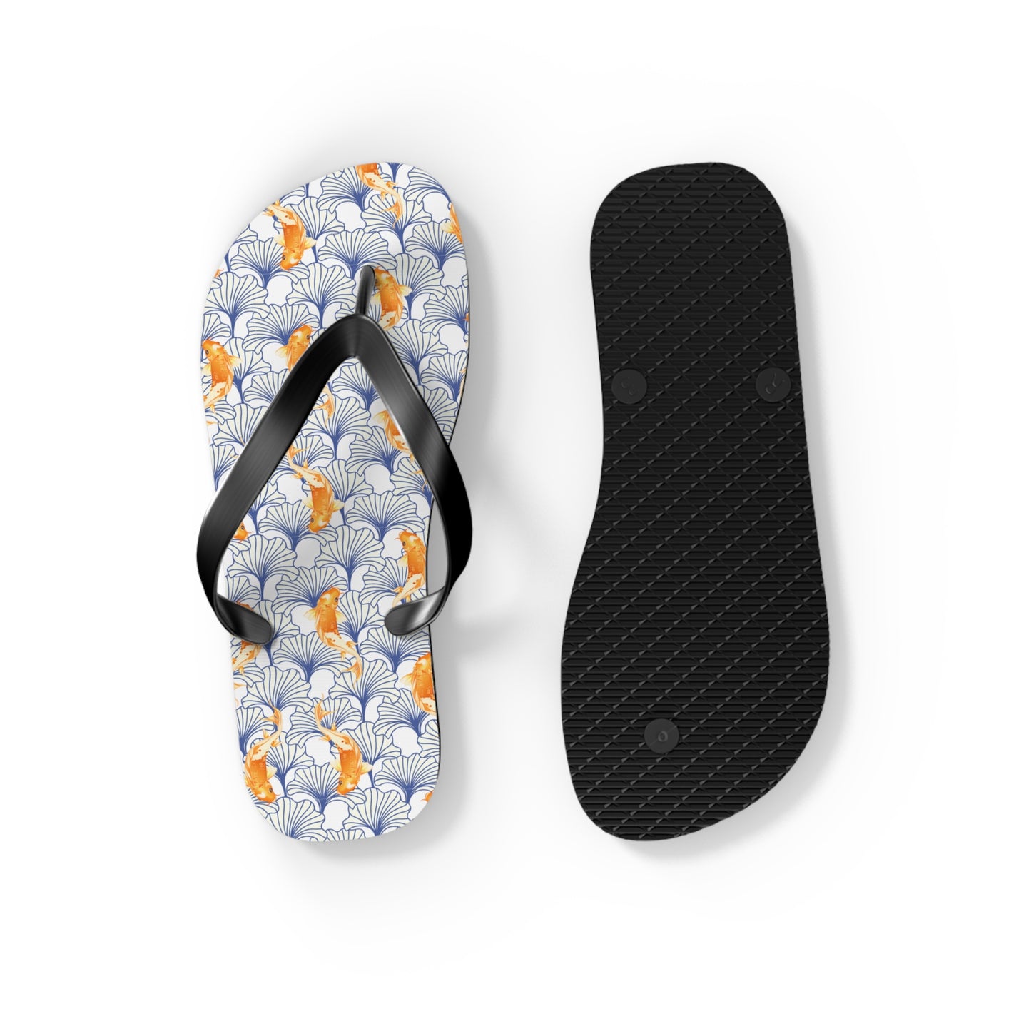 Japanese Orange Koi Fish  - Flip Flops