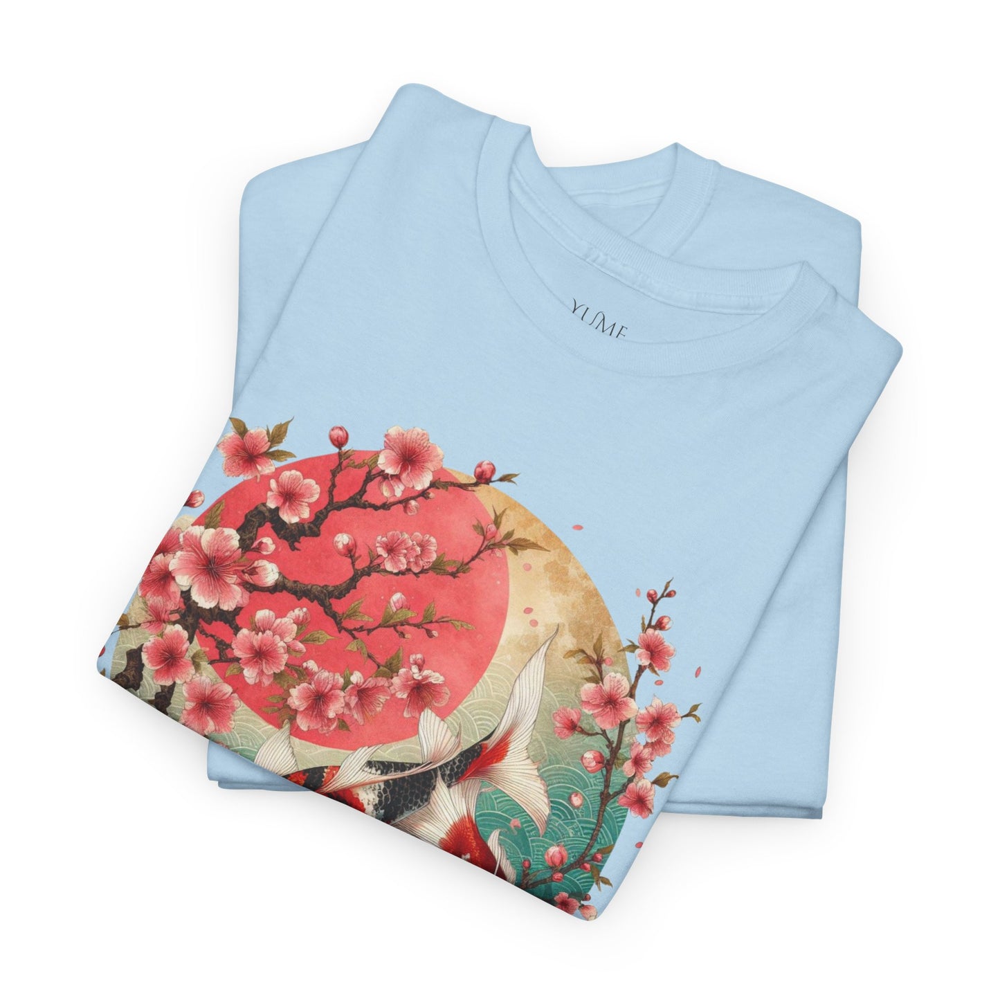 Elegant Koi and Cherry Blossom T-Shirt