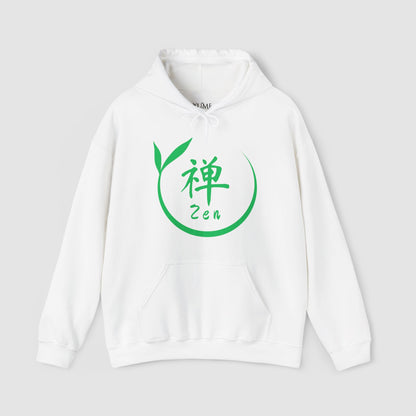 "Find Your Zen" Hoodie - Japanese Kanji with Mindfulness Mantra