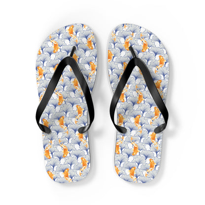 Japanese Orange Koi Fish  - Flip Flops