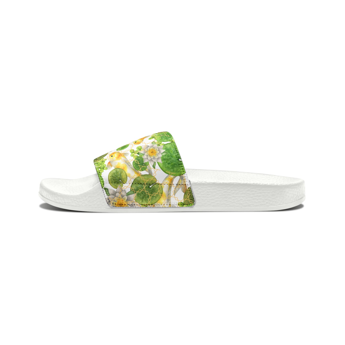 Japanese Koi Fish with Lotus Leaf  - Women's Sandals