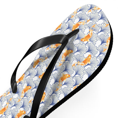 Japanese Orange Koi Fish  - Flip Flops