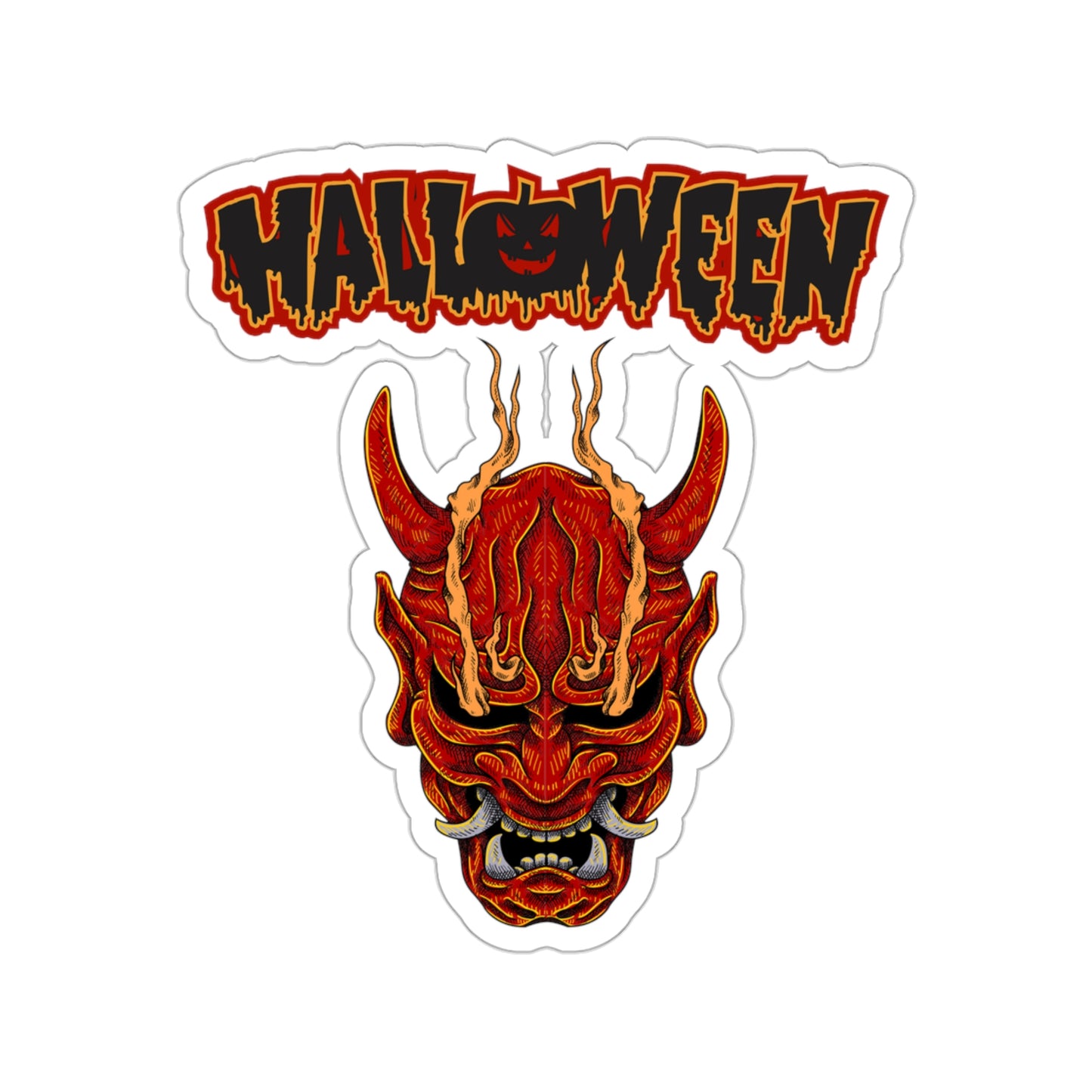 Japanese Monster "Oni" Stickers - Japan Meets Halloween