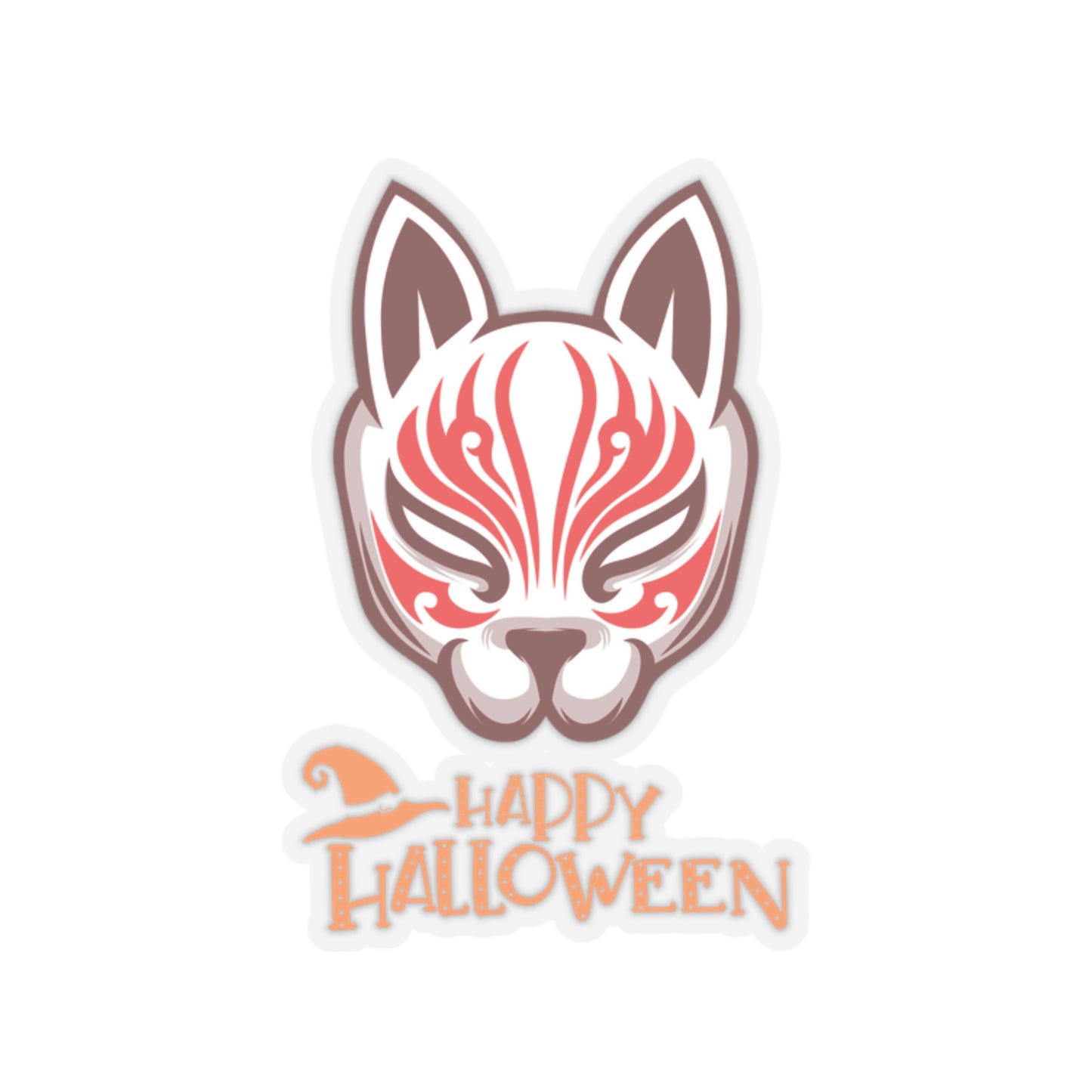 Japanese Fox "Kitsune" Monster Stickers - Japan Meets Halloween