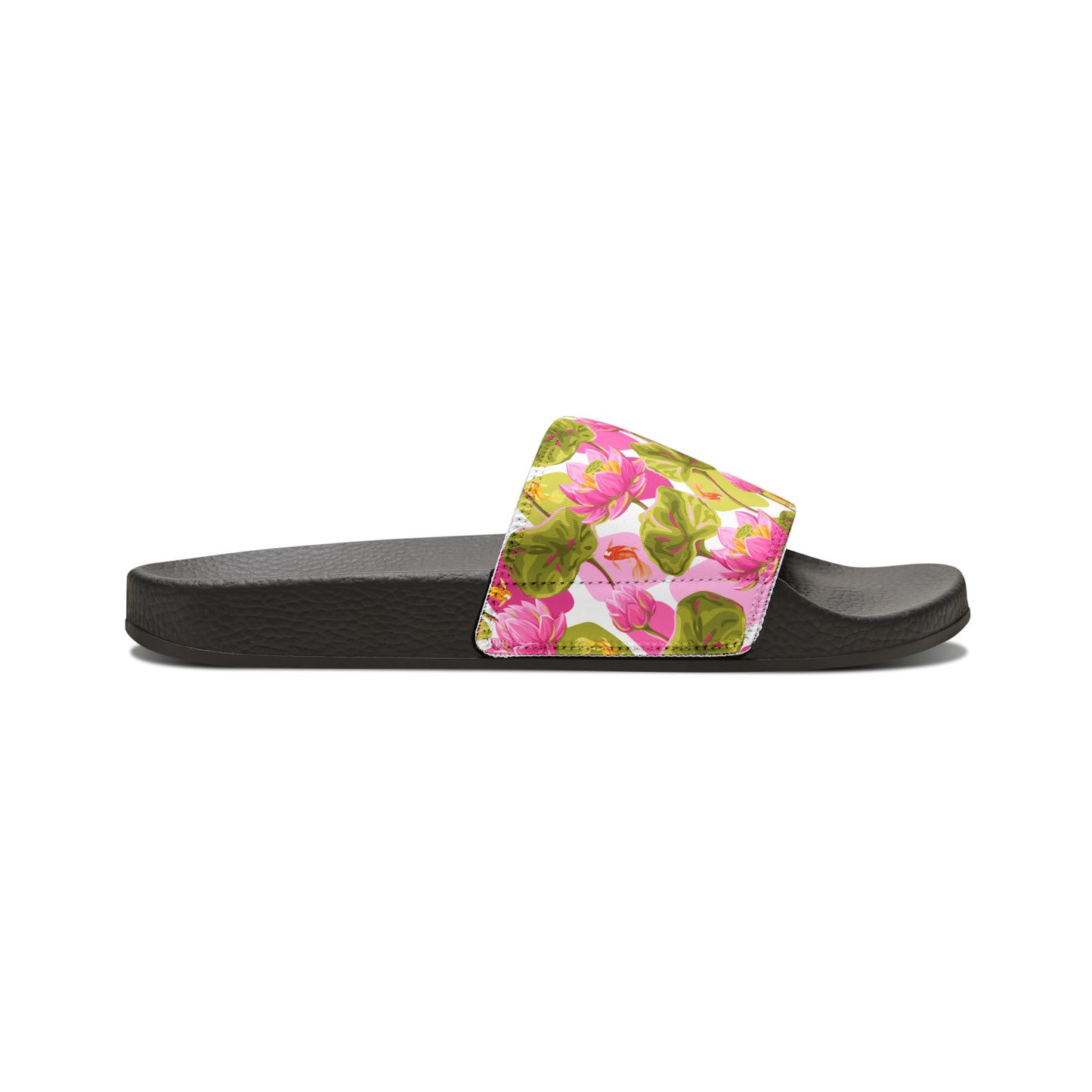 Japanese Koi Fish with Pink Lotus - Women's Sandals