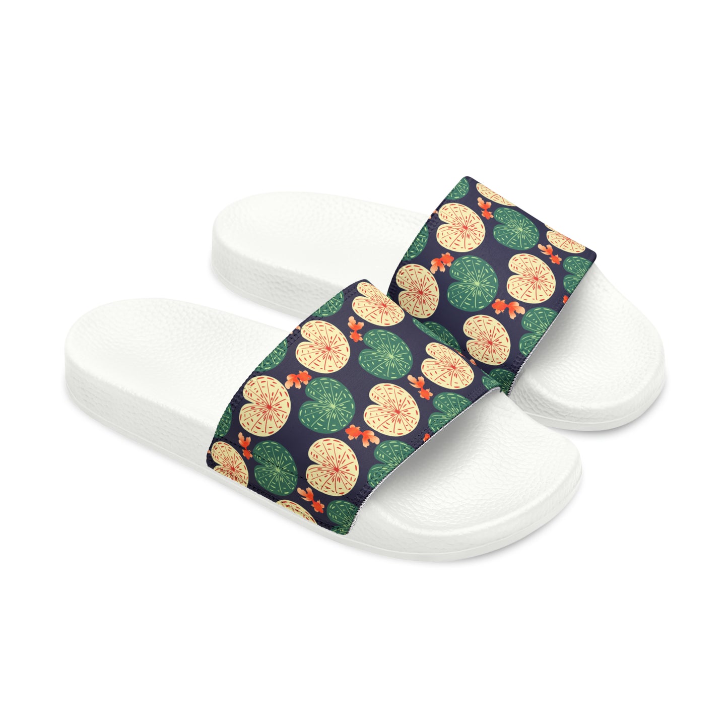 Japanese Goldfish with Lotus Leaf - Women's Sandals