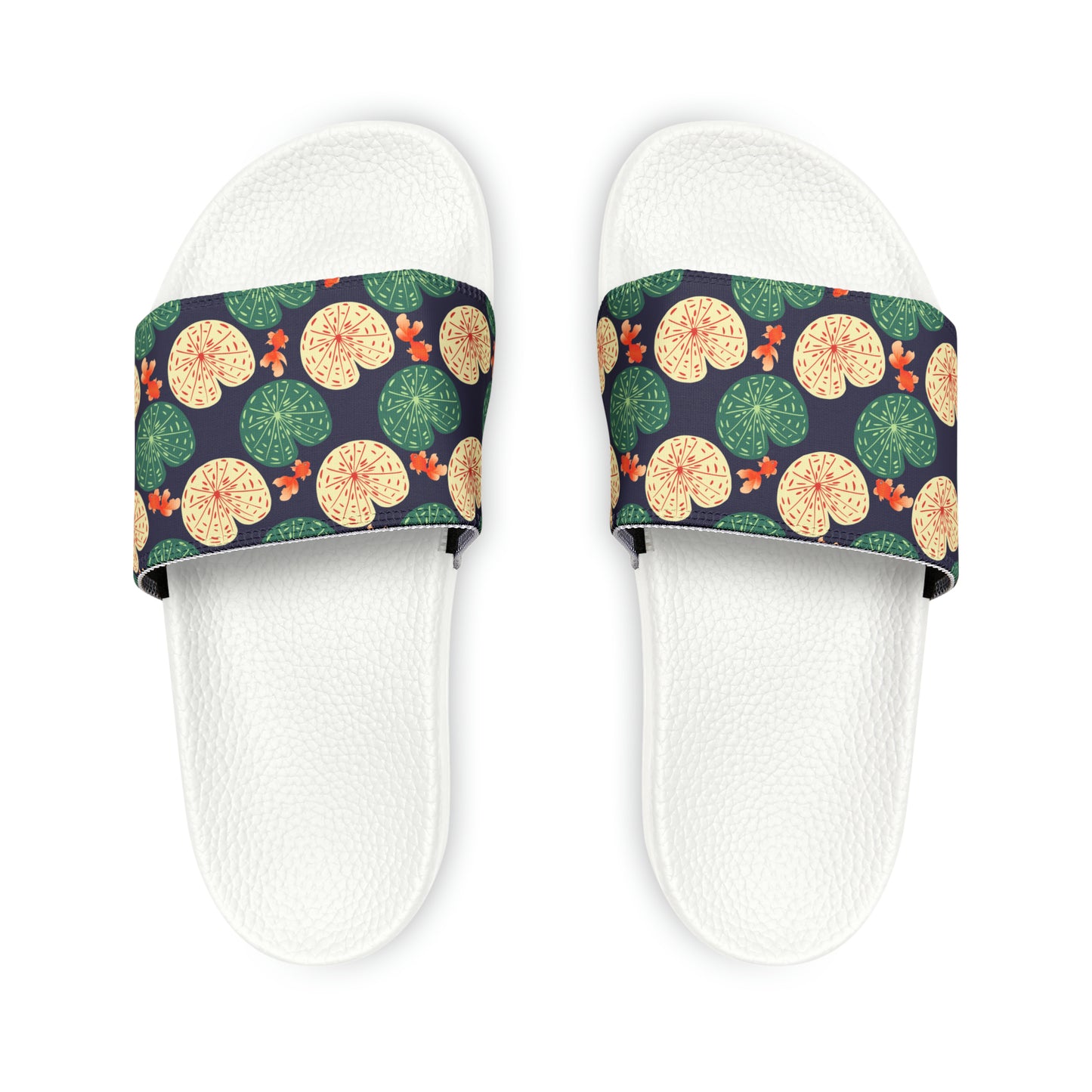 Japanese Goldfish with Lotus Leaf - Women's Sandals