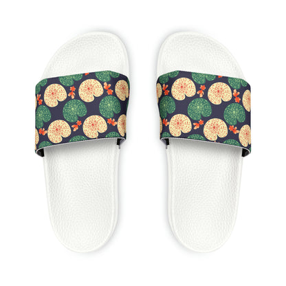 Japanese Goldfish with Lotus Leaf - Women's Sandals