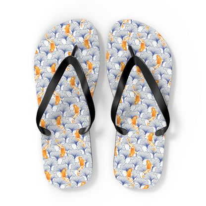 Japanese Orange Koi Fish  - Flip Flops