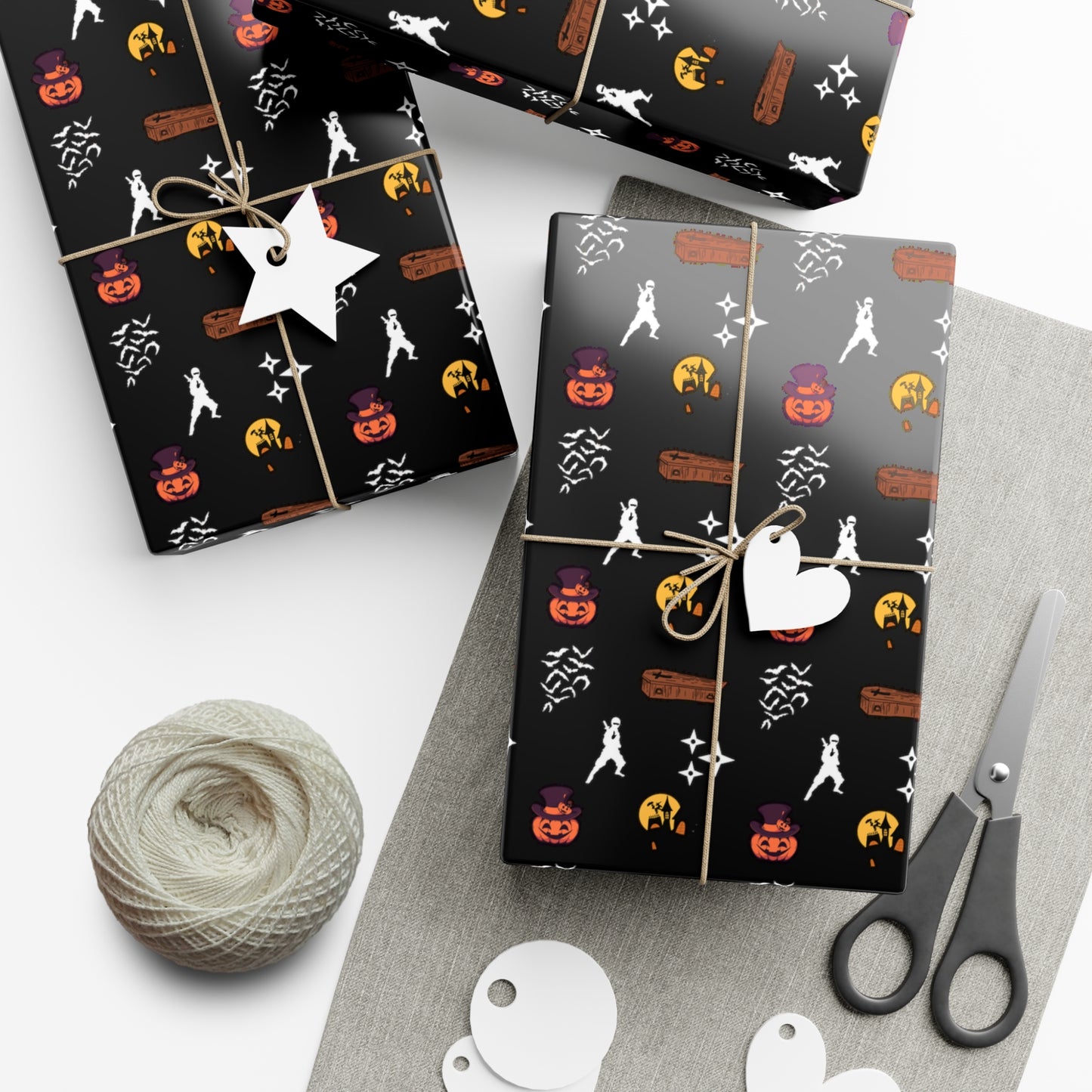 Japanese Ninja - Halloween Gift Wrap Papers