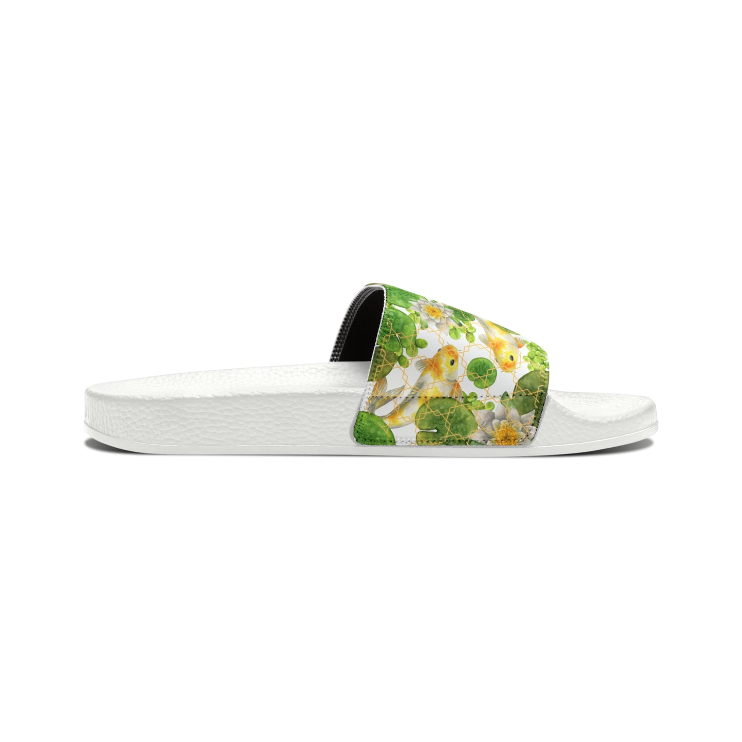 Japanese Koi Fish with Lotus Leaf  - Women's Sandals