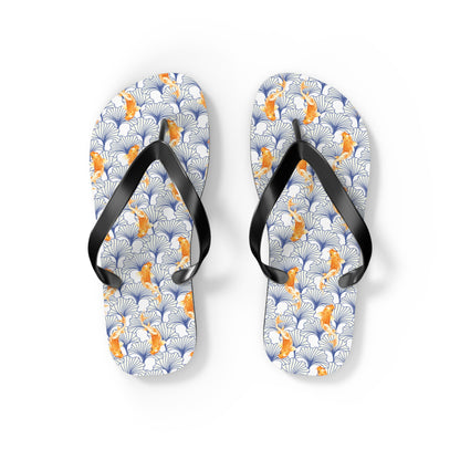 Japanese Orange Koi Fish  - Flip Flops