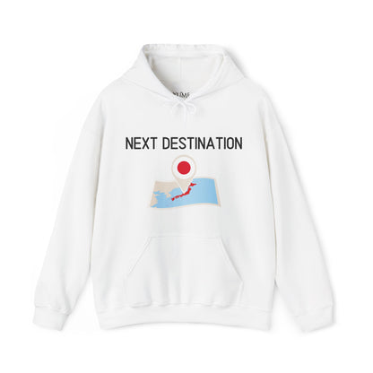 Next Destination Hoodie - Japan Travel Map