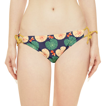 Japanese Goldfish with Lotus Leaf - Strappy Bikini Set