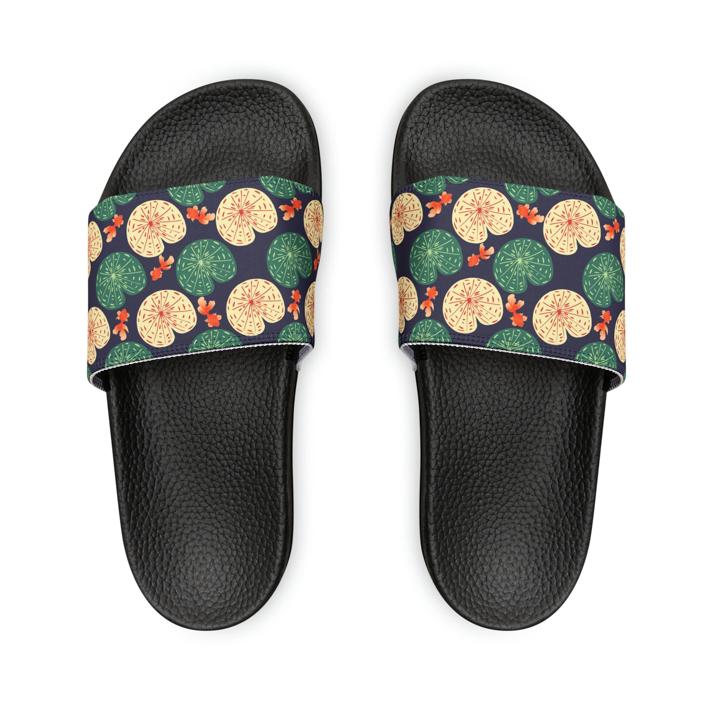 Japanese Goldfish with Lotus Leaf - Women's Sandals