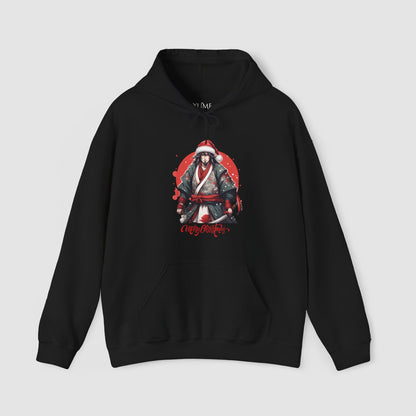 Samurai Santa Hoodie - Anime Christmas Streetwear