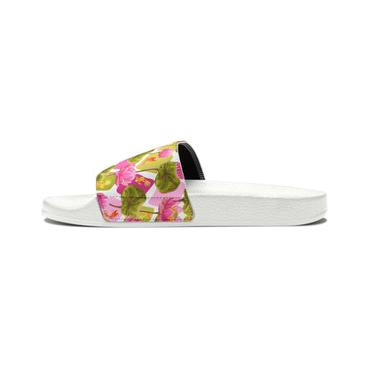 Japanese Koi Fish with Pink Lotus - Women's Sandals