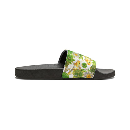 Japanese Koi Fish with Lotus Leaf  - Women's Sandals