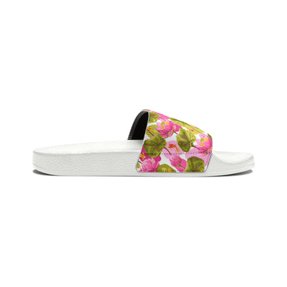 Japanese Koi Fish with Pink Lotus - Women's Sandals