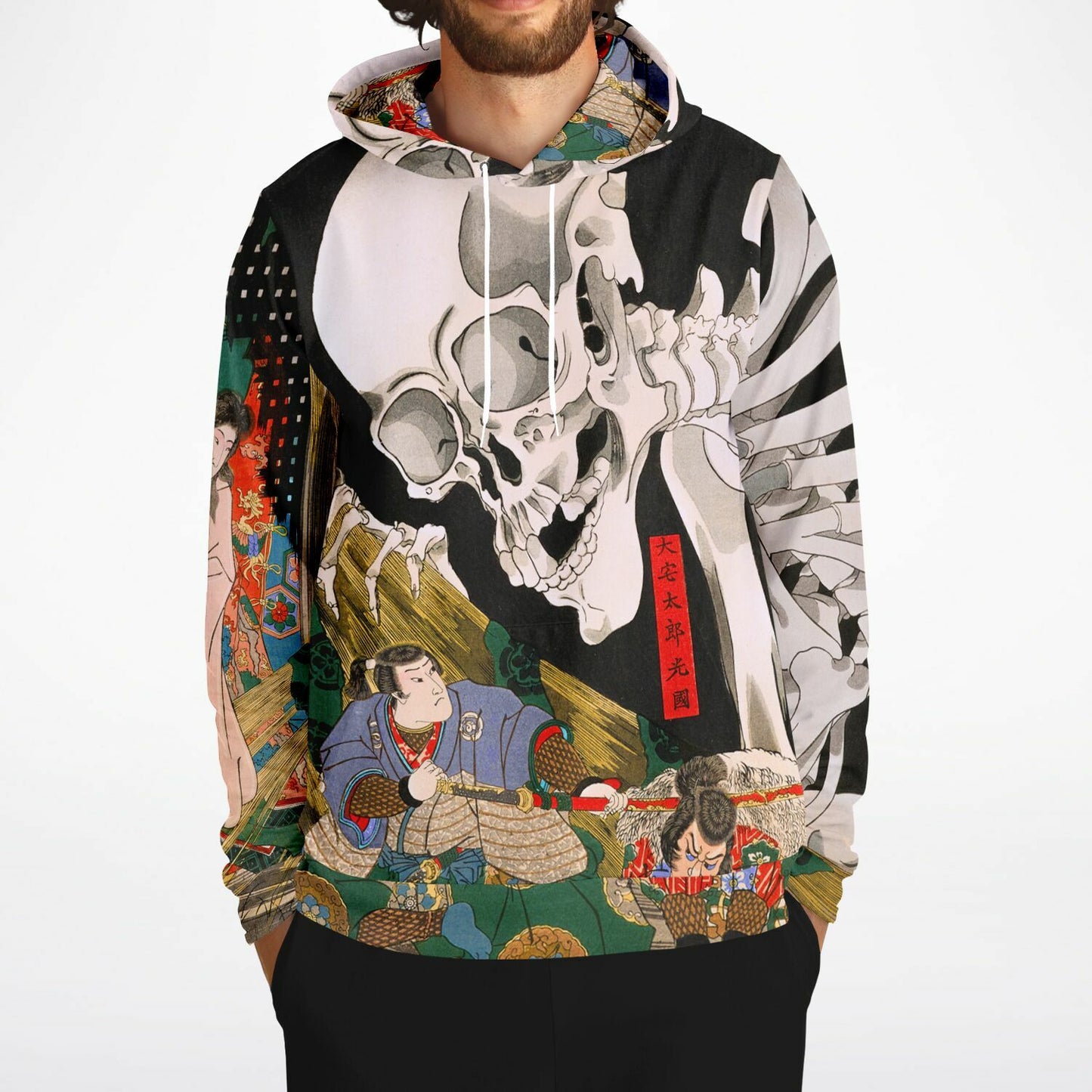 Takiyasha the Witch and the Skeleton Spectre Hoodie - Japanese Streetwear with Utagawa Kuniyoshi Art