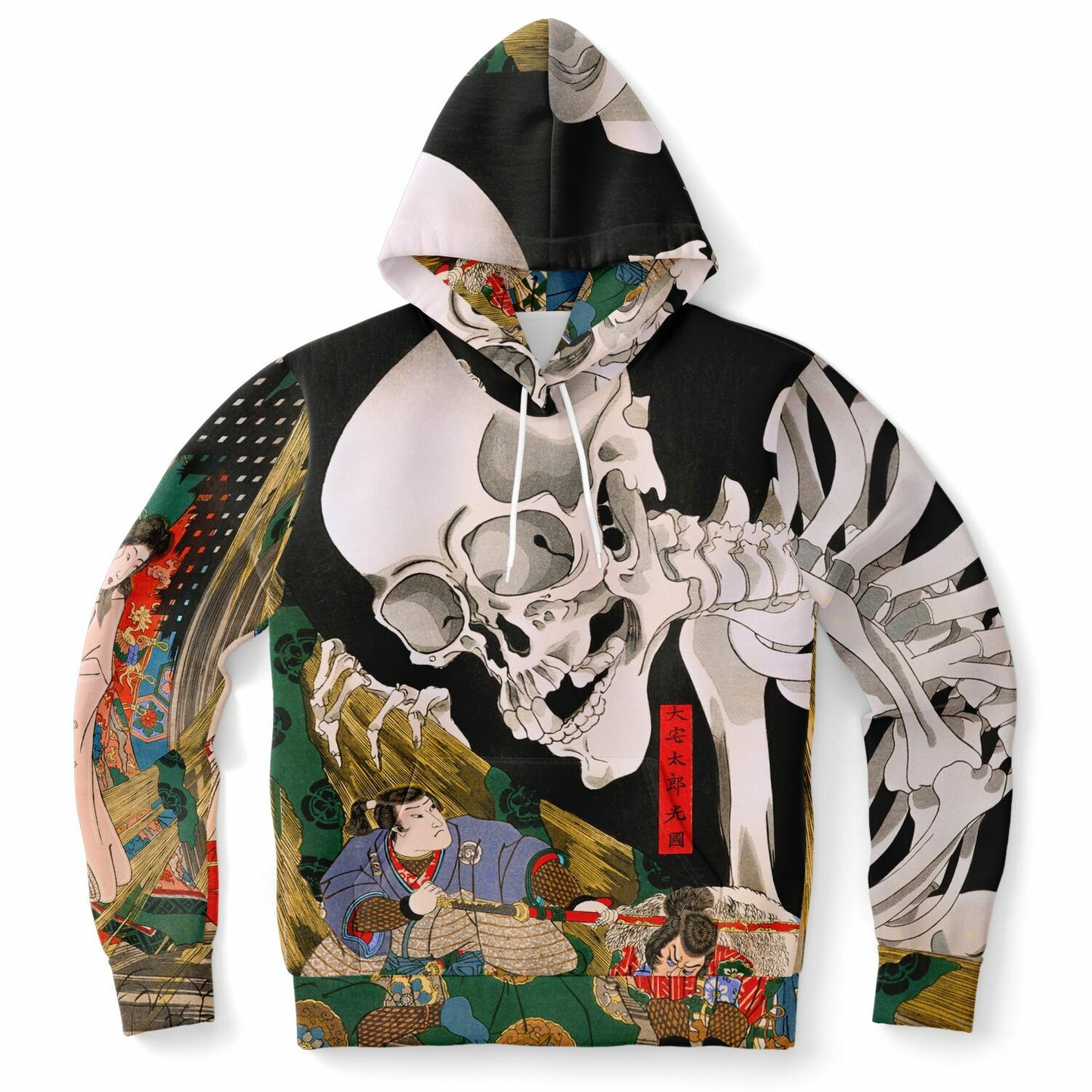 Takiyasha the Witch and the Skeleton Spectre Hoodie - Japanese Streetwear with Utagawa Kuniyoshi Art