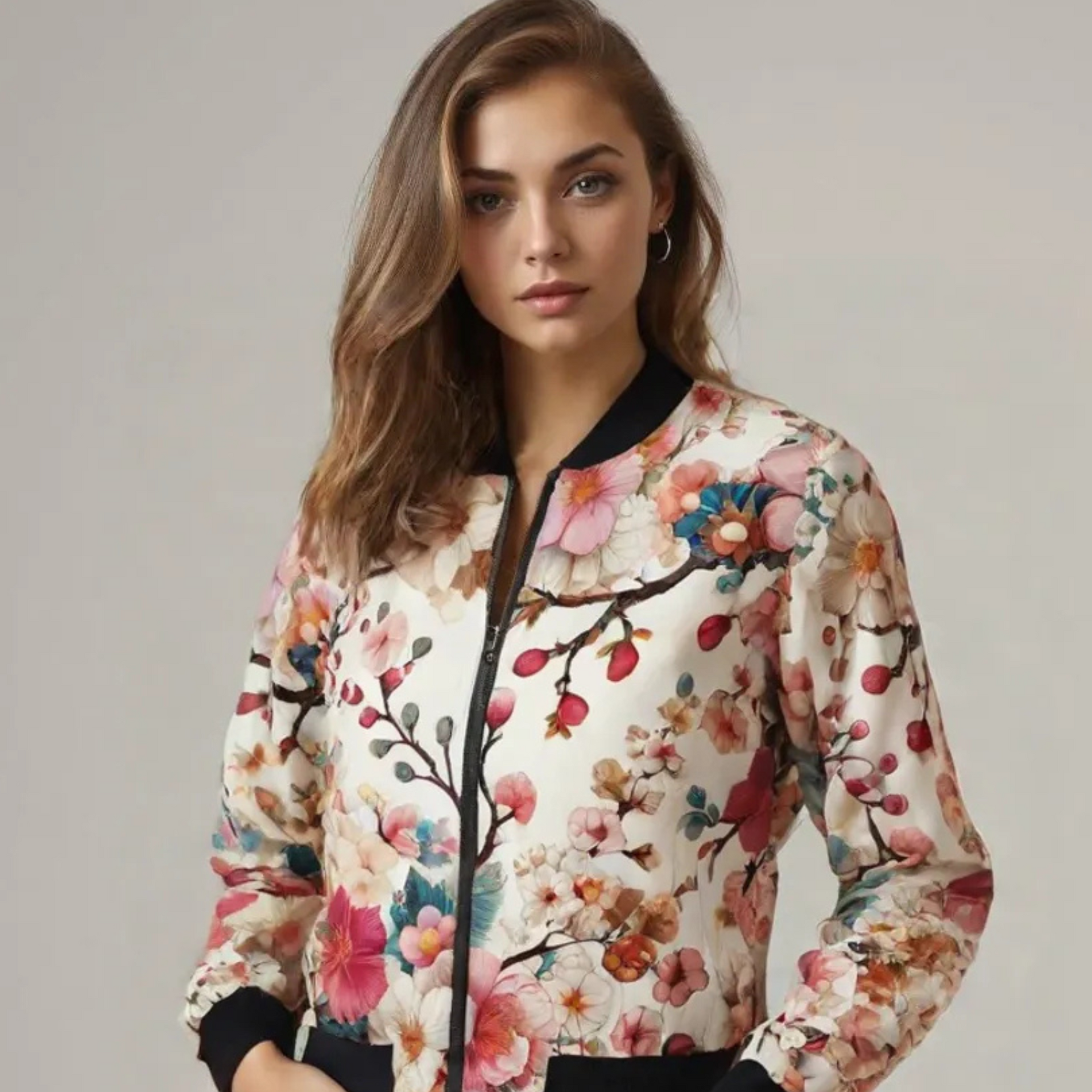 Cherry Blossom Women's Bomber Jacket – YUME