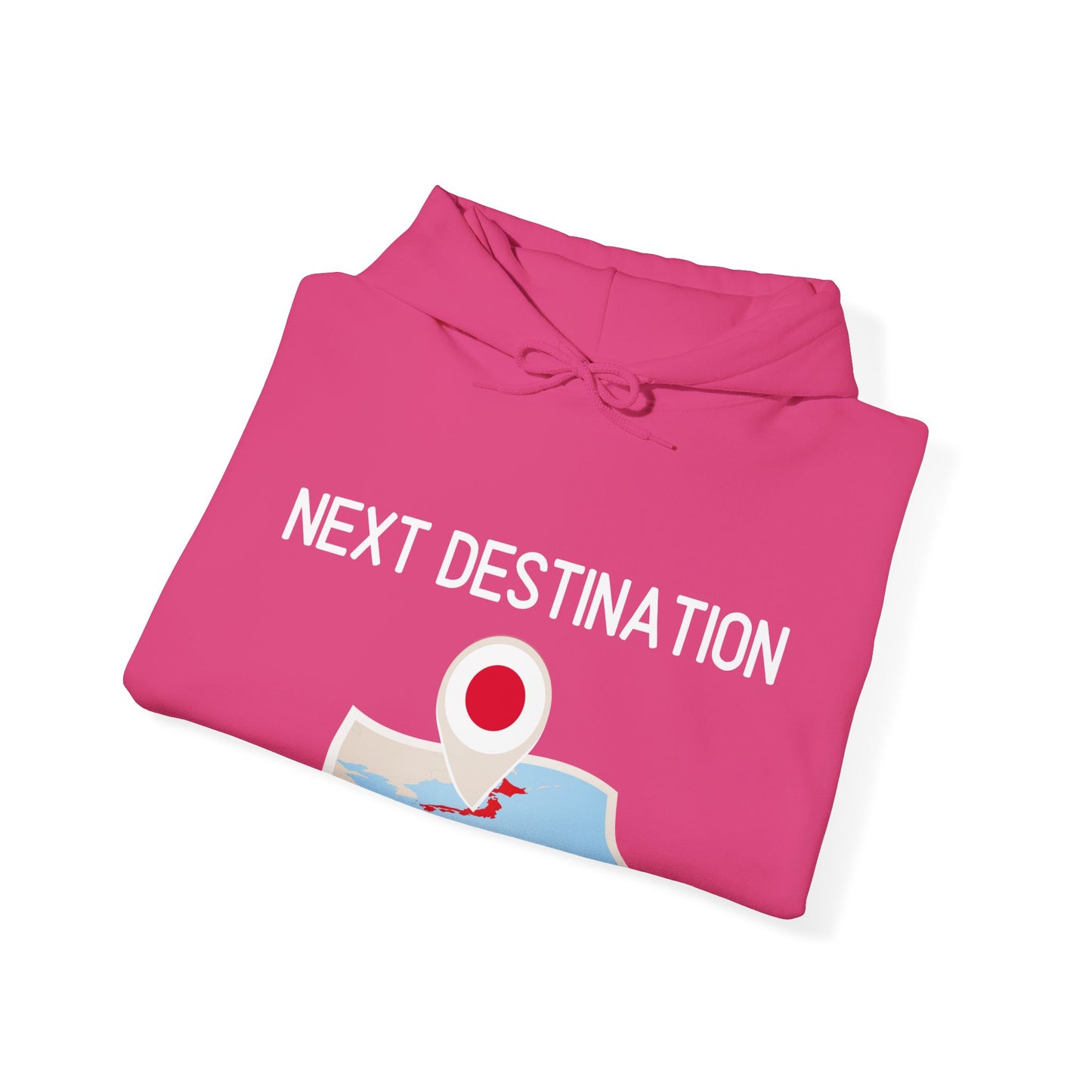 Next Destination Hoodie - Japan Travel Map