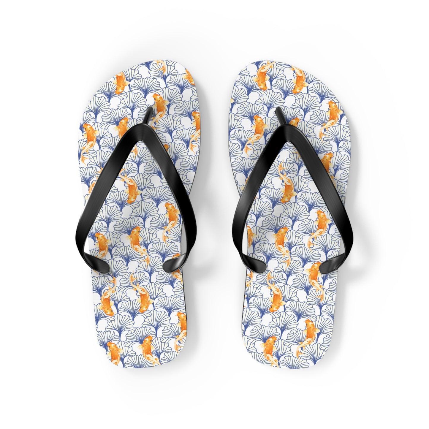 Japanese Orange Koi Fish  - Flip Flops