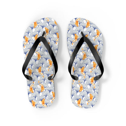 Japanese Orange Koi Fish  - Flip Flops