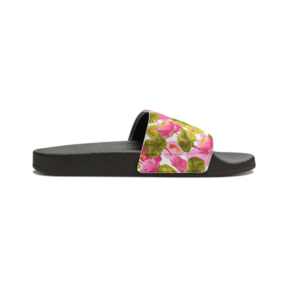 Japanese Koi Fish with Pink Lotus - Women's Sandals