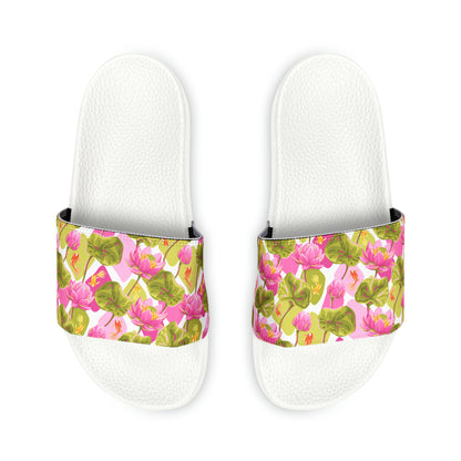 Japanese Koi Fish with Pink Lotus - Women's Sandals