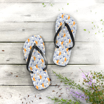 Japanese Orange Koi Fish  - Flip Flops