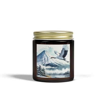 Mt. Fuji Crane Candle - Hand-Poured Scented Candle