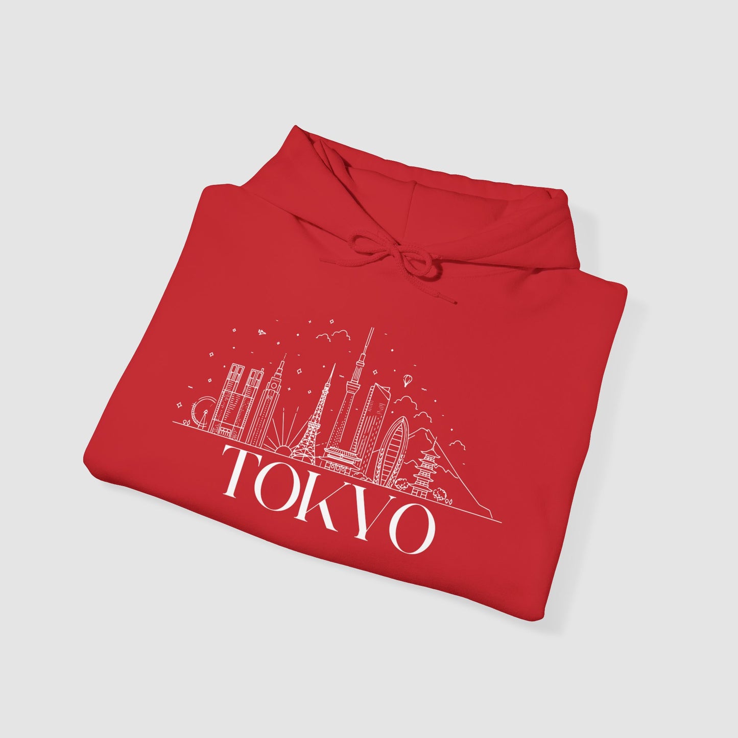 Tokyo Skyline Minimalist Hoodie