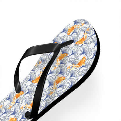 Japanese Orange Koi Fish  - Flip Flops