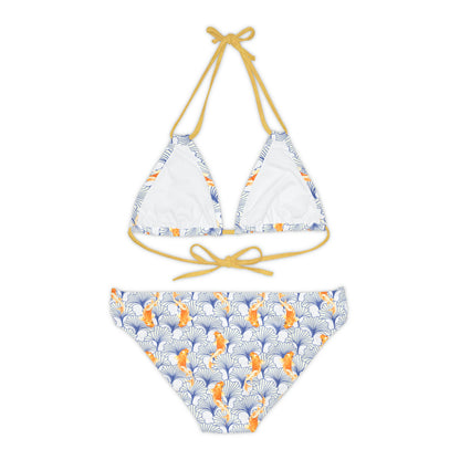 Japanese Orange Koi Fish - Strappy Bikini Set