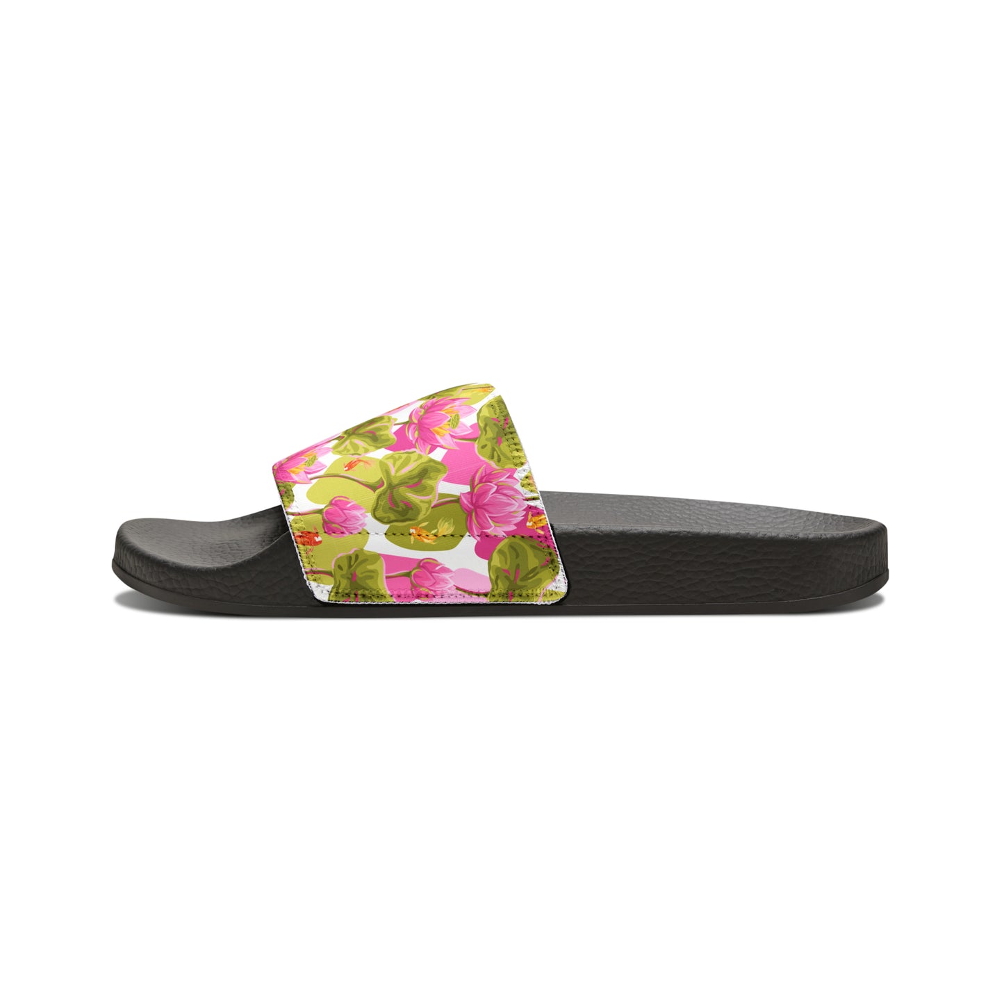 Japanese Koi Fish with Pink Lotus - Women's Sandals