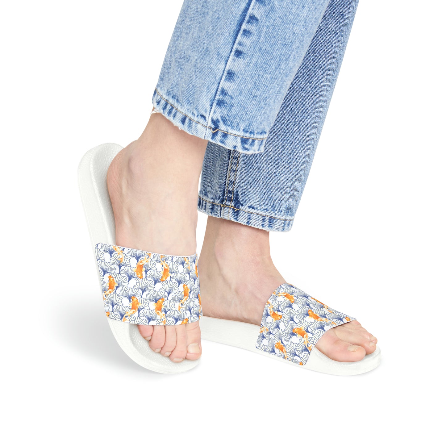 Japanese Orange Koi Fish  - Women's Sandals