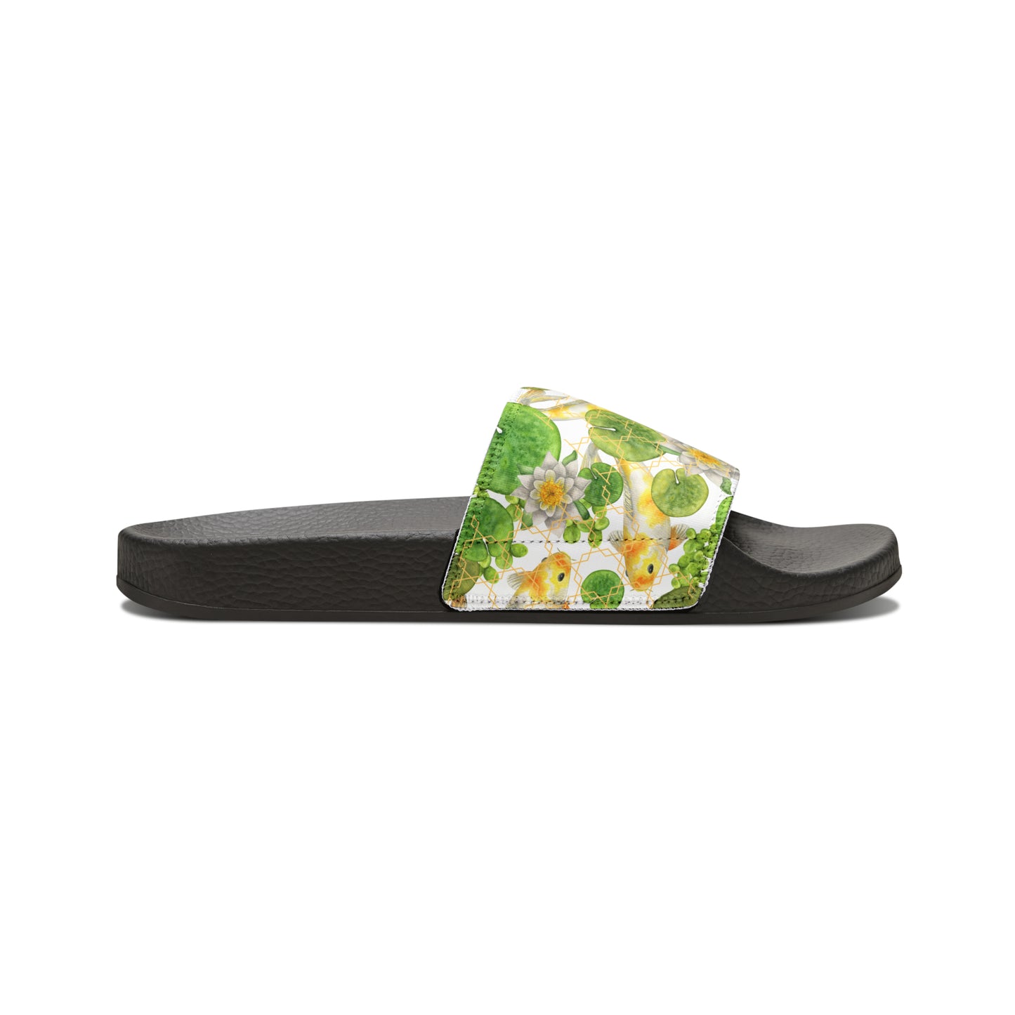 Japanese Koi Fish with Lotus Leaf  - Women's Sandals