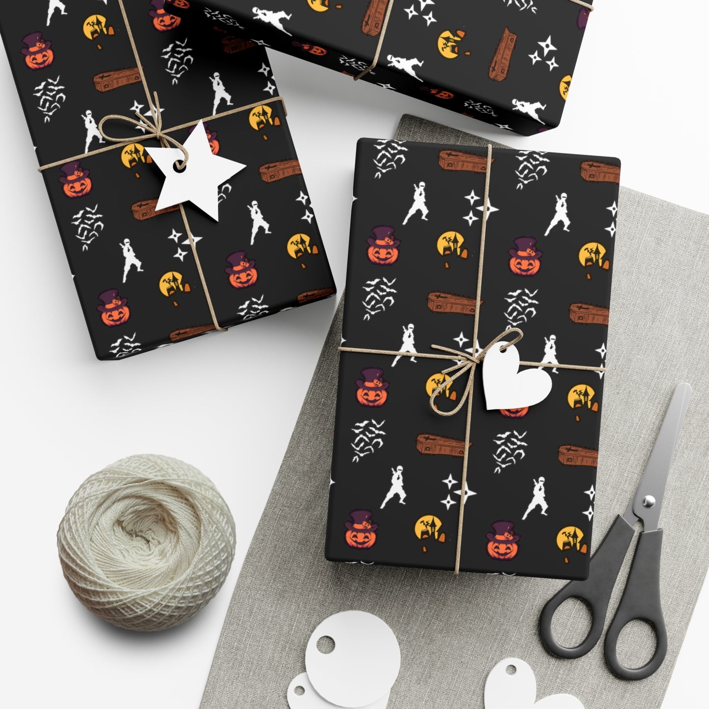 Japanese Ninja - Halloween Gift Wrap Papers