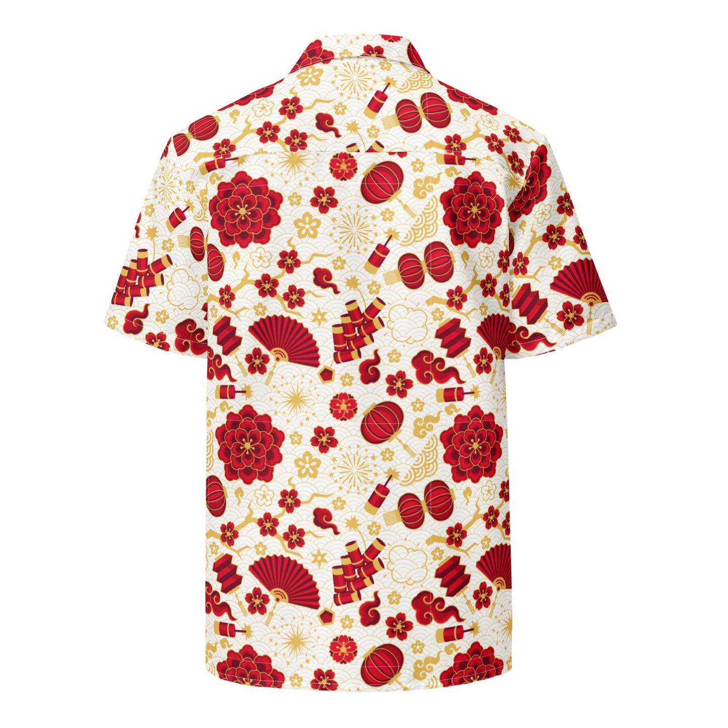 Wear the Beauty of Japan - Flower Fan Unisex Button Shirt