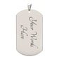 Belief - Japanese Kanji Dog Tag Necklace