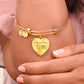 Friendship - Heart Shaped Japanese Kanji Bangle