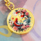 Elegant Koi Fish Keychain with Custom Engraving Option